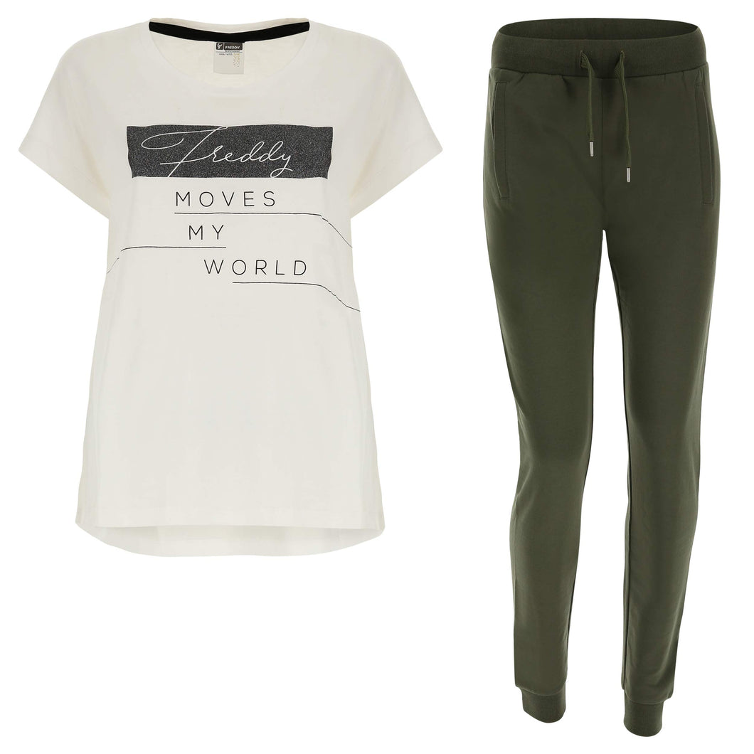 FREDDY Set Pantalone e t-Shirt Ampia