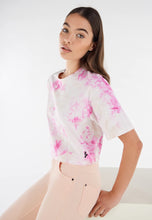 Carica l&#39;immagine nel visualizzatore di Gallery, FREDDY - T-Shirt Cropped Comfort Tye-Die con Maniche A Kimono
