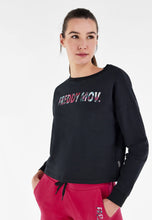 Carica l&#39;immagine nel visualizzatore di Gallery, FREDDY - Felpa Fitness Crop Top Stampa Floreale MOV.
