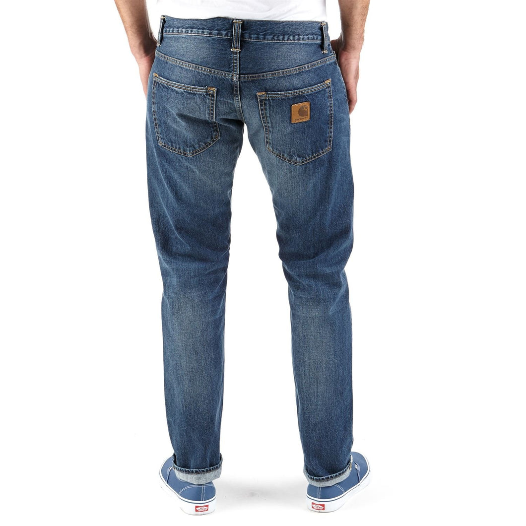 CARHARTT 5 TASCHE UOMO I013861 JEANS 5 TASCHE denim lavaggio medio 5 tasche
