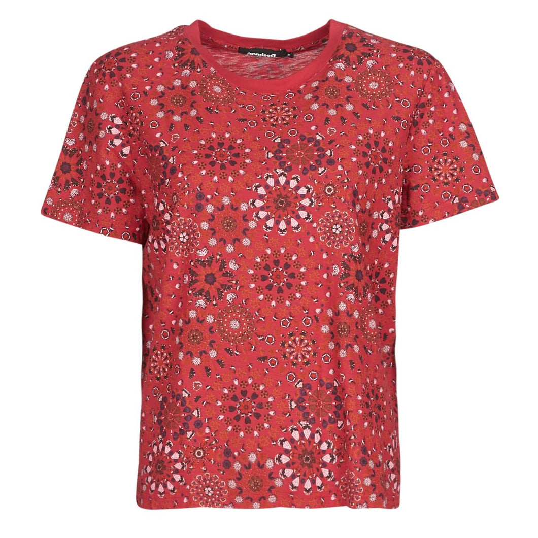 Desigual T-Shirt Rossa Lyon Donna