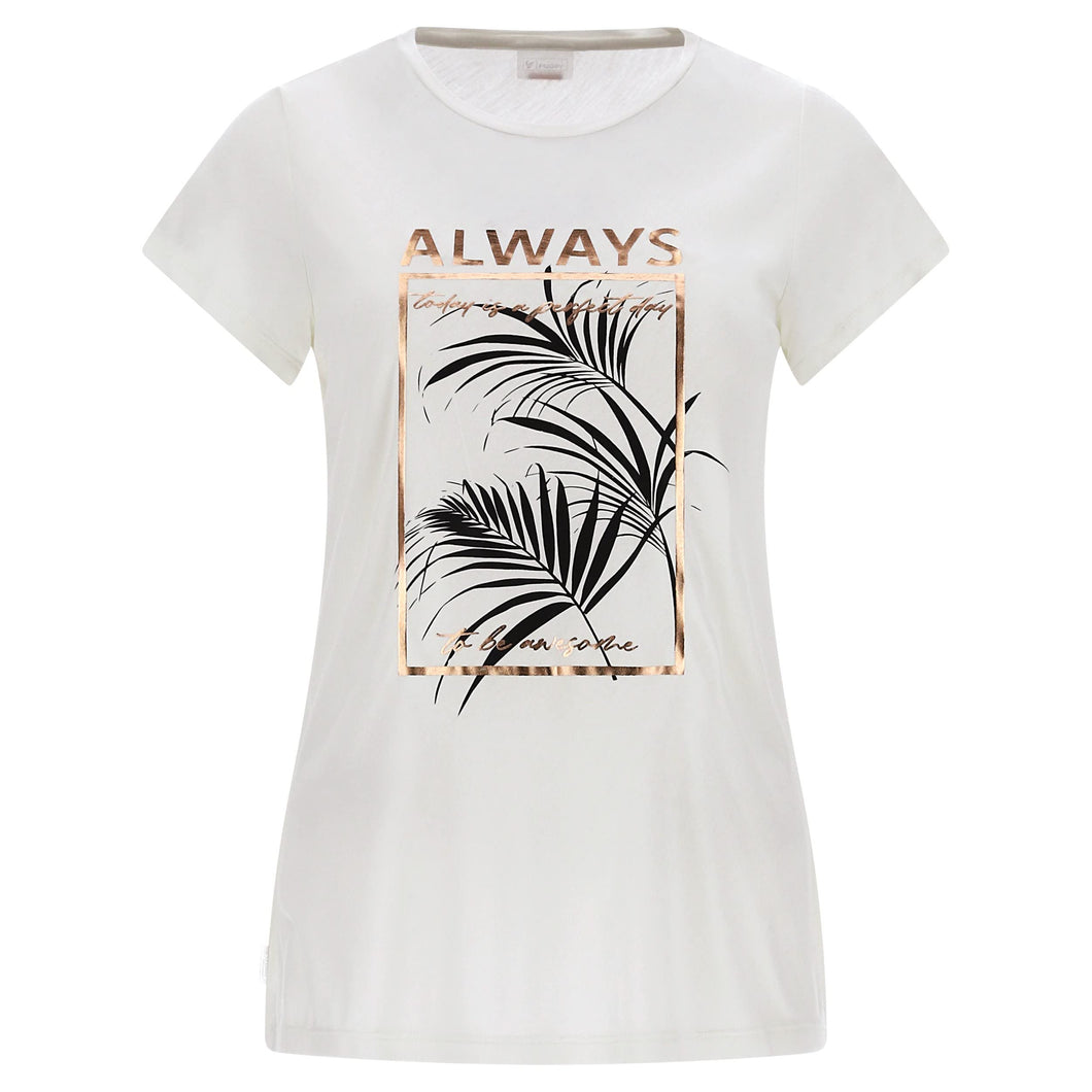 FREDDY - T-Shirt in Jersey Viscosa con Stampa Floreale, Floreal, Small