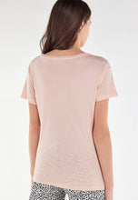 Carica l&#39;immagine nel visualizzatore di Gallery, FREDDY - T-Shirt Jersey Modal Grafica Check Me out in Tecnica Mista
