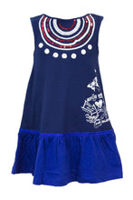 Carica l&#39;immagine nel visualizzatore di Gallery, Desigual Vestito Corto Bambina Vest Accra 18SGVK10 3/4 Blu
