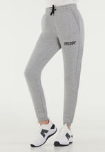 Carica l&#39;immagine nel visualizzatore di Gallery, FREDDY - Pantaloni mélange Slim con Grafica in Strass E Nero Lucido
