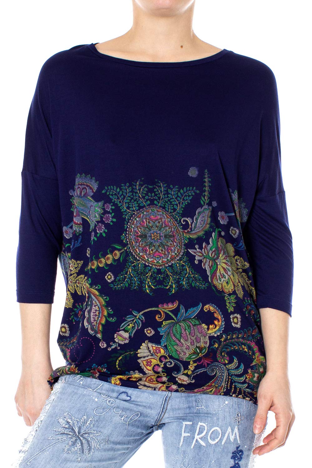 Desigual T-Shirt TS_Cassidy 19SWTK895001S Blu Marino