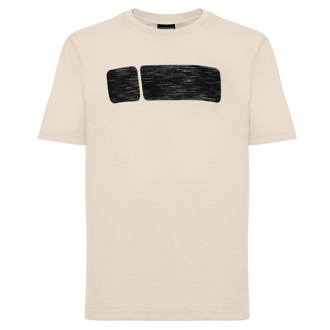 FREDDY T-SHIRT IN JERSEY FIAMMATO TINTO IN CAPO CON STAMPA NO-LOGO
