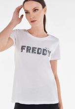 Carica l&#39;immagine nel visualizzatore di Gallery, FREDDY - T-Shirt in Jersey con Grafica Paillettes
