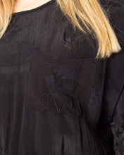 Carica l&#39;immagine nel visualizzatore di Gallery, Abasic Desigual Blus Bari Maglia a Manica 3/4 Donna Nero (S)
