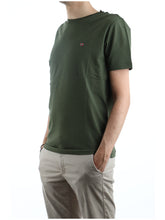 Carica l&#39;immagine nel visualizzatore di Gallery, Napapijri Maglietta Manica Corta Salis C 1 T-shirt Uomo Verde Green
