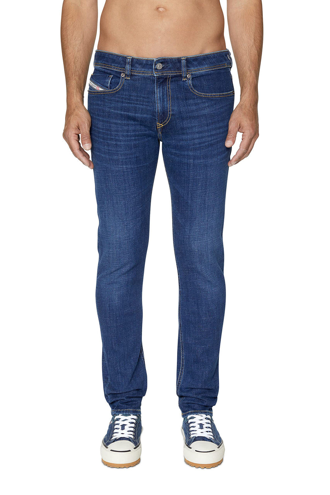 DIESEL jeans uomo denim scuro SLEENKER - 34/32