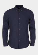 Carica l&#39;immagine nel visualizzatore di Gallery, TIFFOSI Nigeria 10021473 Camicia Uomo Manica Lunga Blu con Micro Points Bianchi
