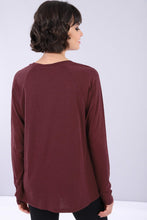 Carica l&#39;immagine nel visualizzatore di Gallery, FREDDY - T-Shirt Regular in Jersey A Manica Lunga Raglan con Stampa
