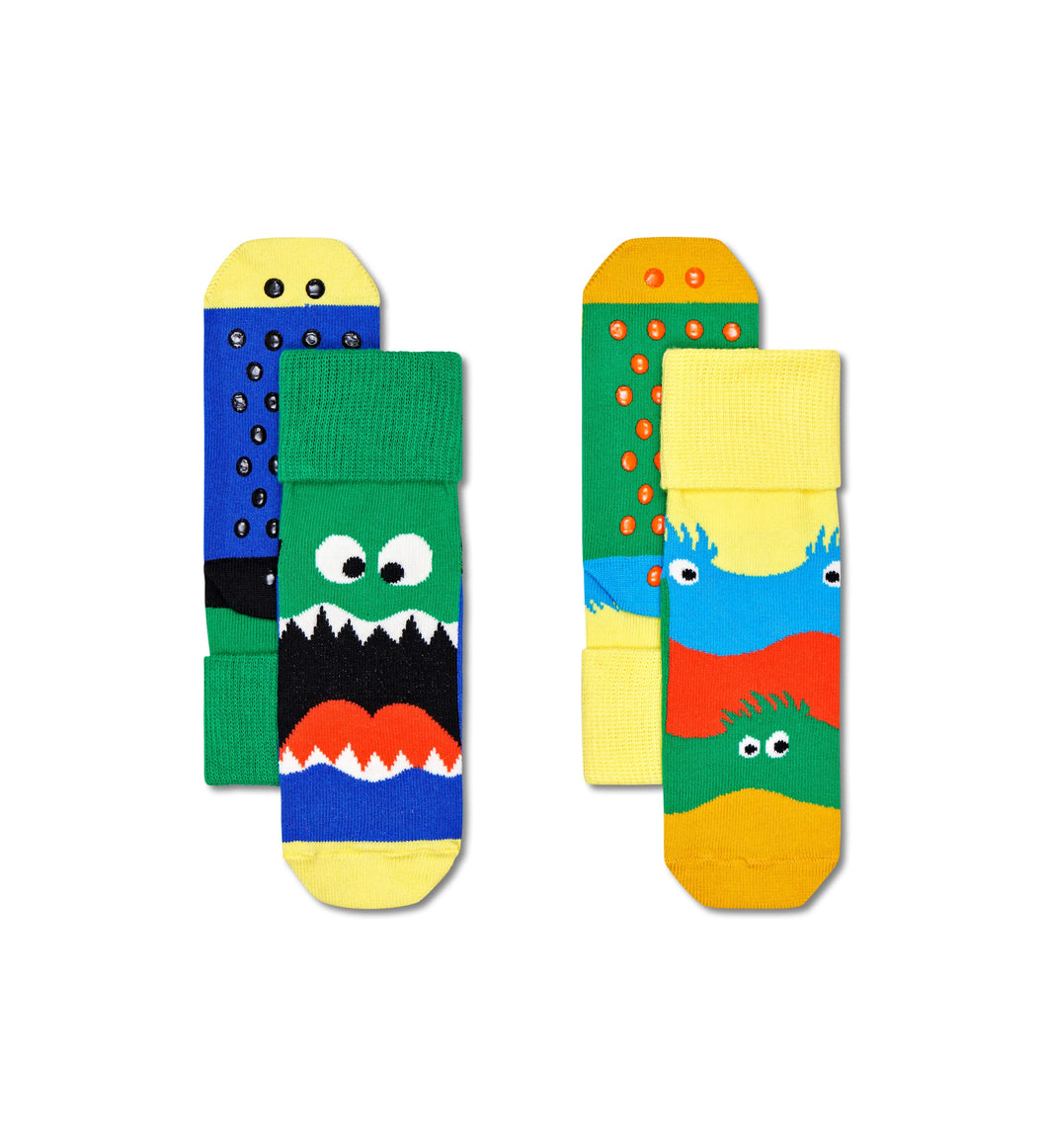 Happy Socks Monsters Anti Slip Socks ' 2 Pack