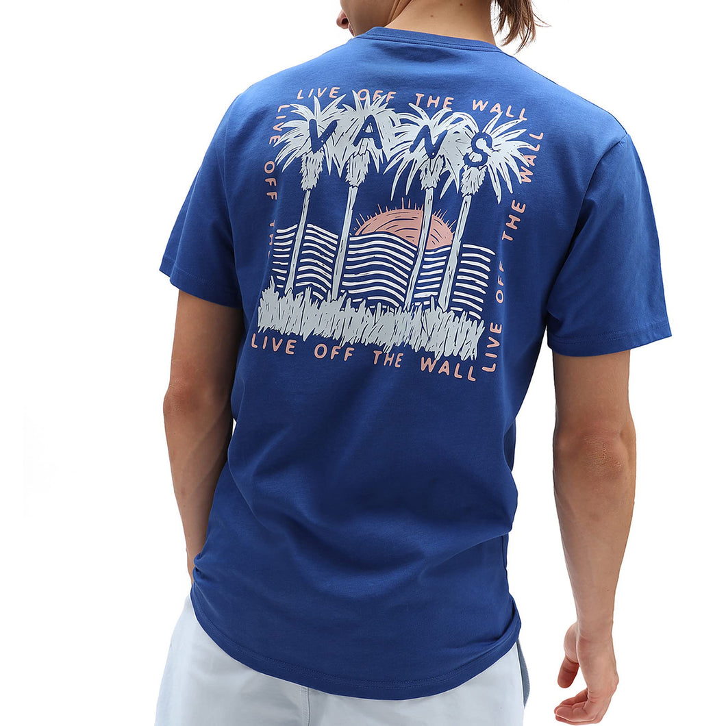 Vans T-Shirt da Uomo 66 Palms Blu cod VN0A7PLAUXL