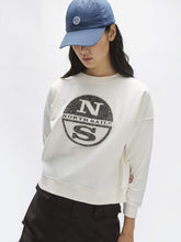 Carica l&#39;immagine nel visualizzatore di Gallery, NORTH SAILS Felpa Garzata in Cotone Stretch in Bianco S
