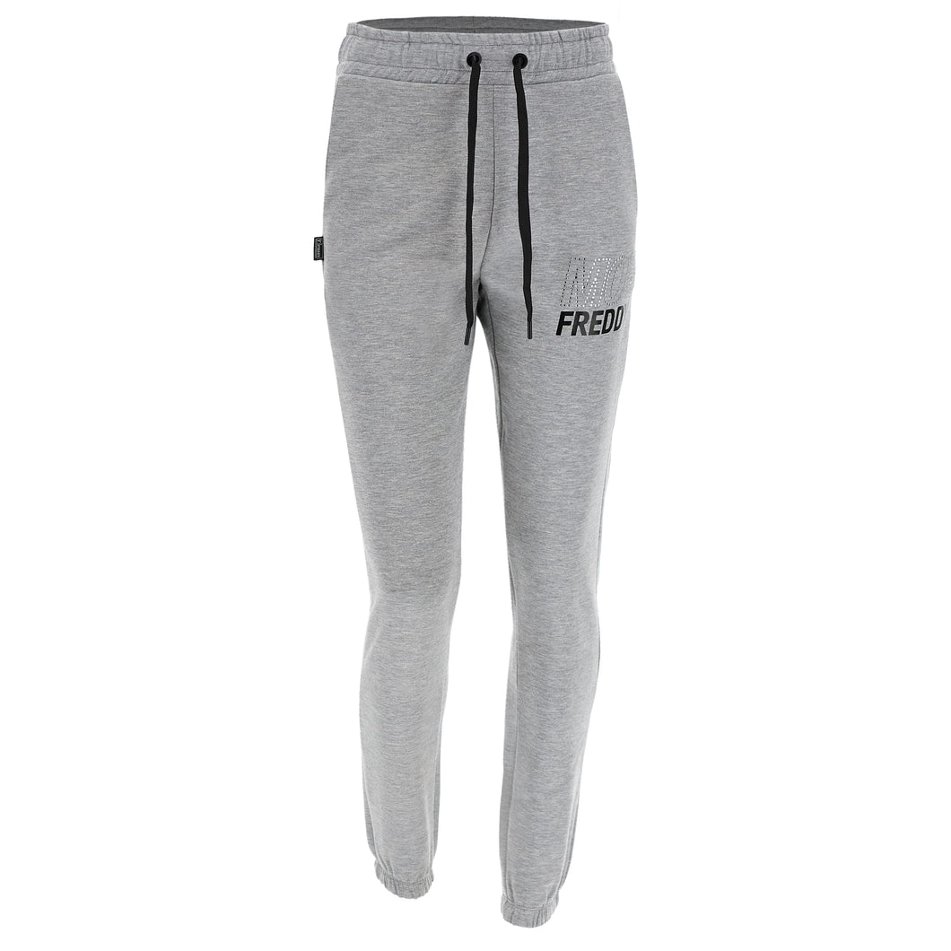 FREDDY - Pantaloni mélange Slim con Grafica in Strass E Nero Lucido
