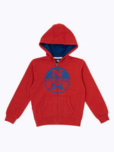 Carica l&#39;immagine nel visualizzatore di Gallery, NORTH SAILS Felpa John Maglia con Cappuccio Bambino Rosso
