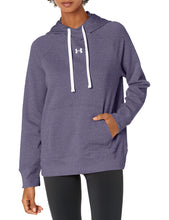 Carica l&#39;immagine nel visualizzatore di Gallery, Under Armour Felpa con Cappuccio Rival Fleece Sportiva, Blu (558 Tempered Steel), S Donna
