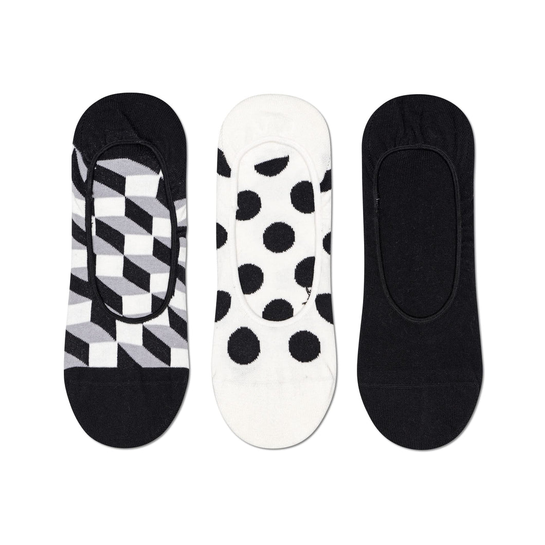 Happy Socks 3 Pack Filled Dot Liner Sock Calze FIL18 9100 (IT