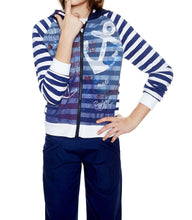 Carica l&#39;immagine nel visualizzatore di Gallery, Desigual Felpa Bambina Sweat CELA 18SGSK11 con Cappuccio 5/6 Blu
