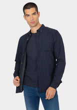 Carica l&#39;immagine nel visualizzatore di Gallery, TIFFOSI Nigeria 10021473 Camicia Uomo Manica Lunga Blu con Micro Points Bianchi
