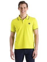 Carica l&#39;immagine nel visualizzatore di Gallery, North Sails Uomo Polo a Righe di Base con Logo e Maniche Corte Verde - XL
