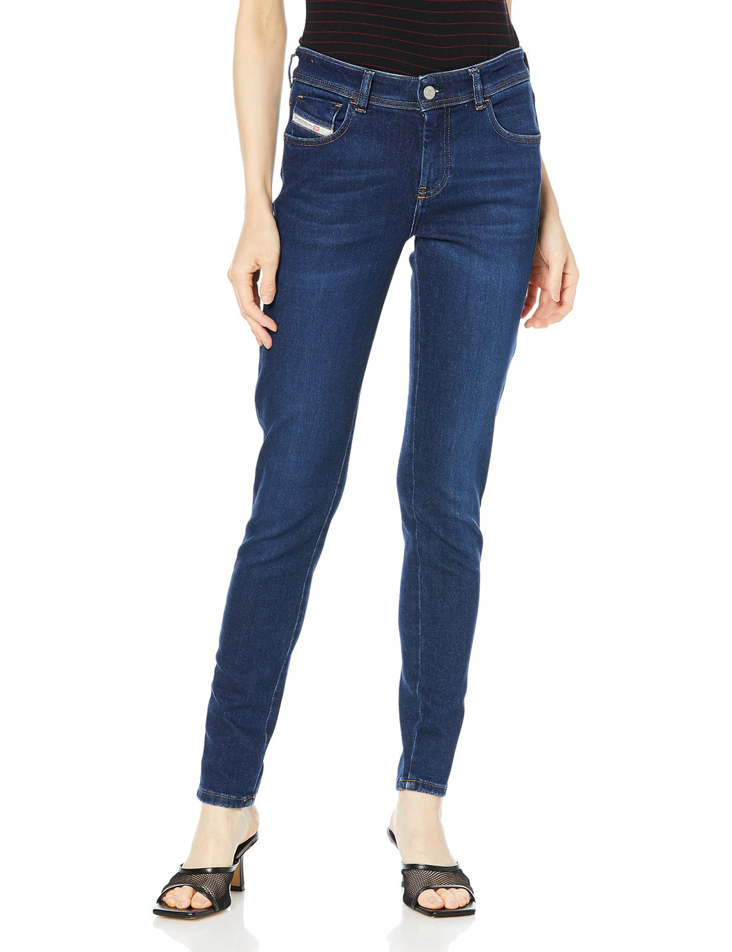 Diesel 2017 Slandy L.32 Pantaloni, 01, 40W x 32L Donna