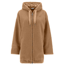 Carica l&#39;immagine nel visualizzatore di Gallery, FREDDY - Giaccone Comfort Con Cappuccio E Zip In Ecopelliccia
