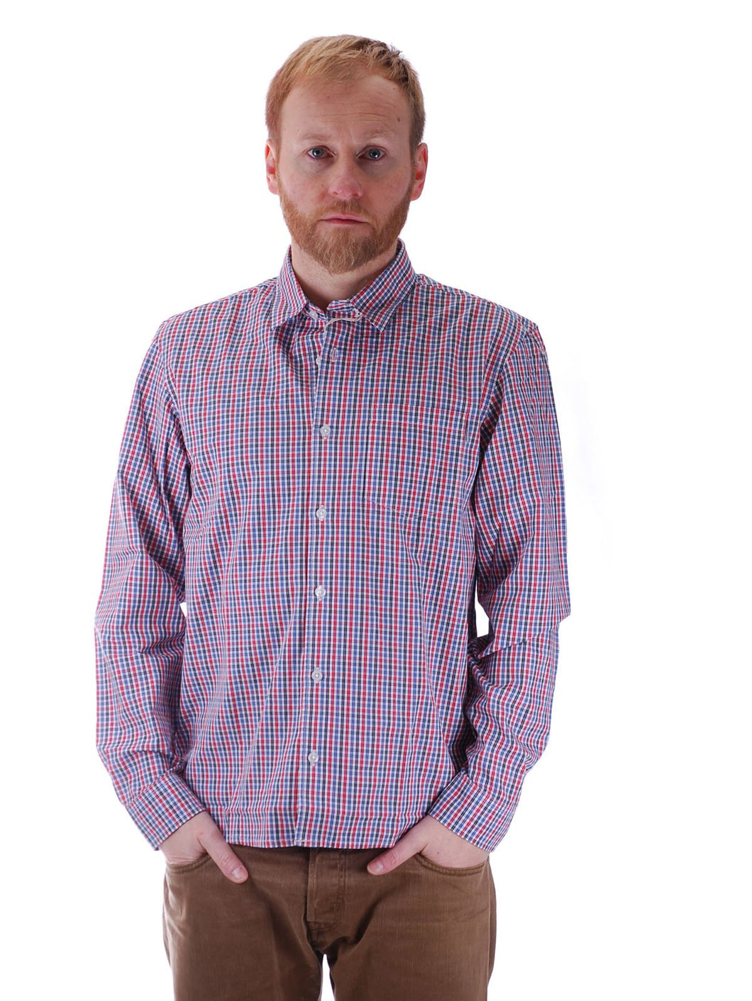 Carhartt Bass Shirt 22582 - Red Check - Camicia Uomo L