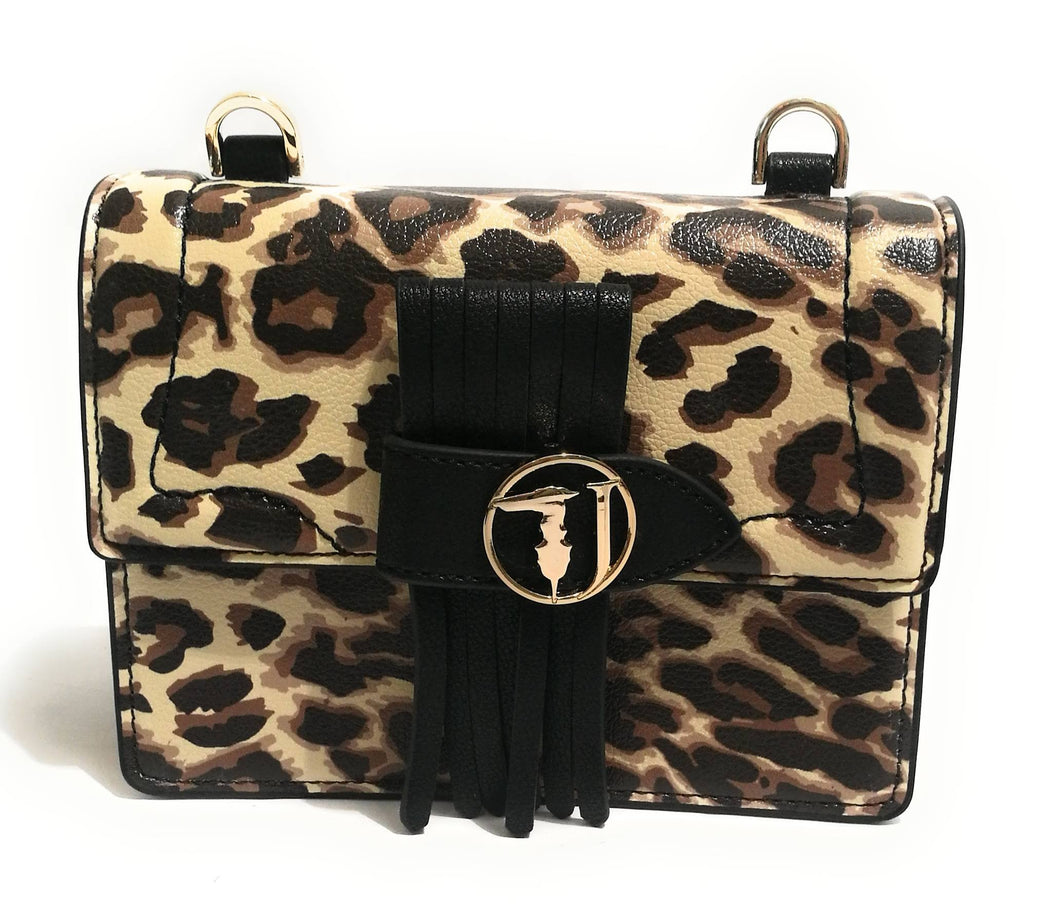 Trussardi Jeans BORSA DONNA TRACOLLINA MOD. CURRY MINI COL. LEOPARD B19TJ27