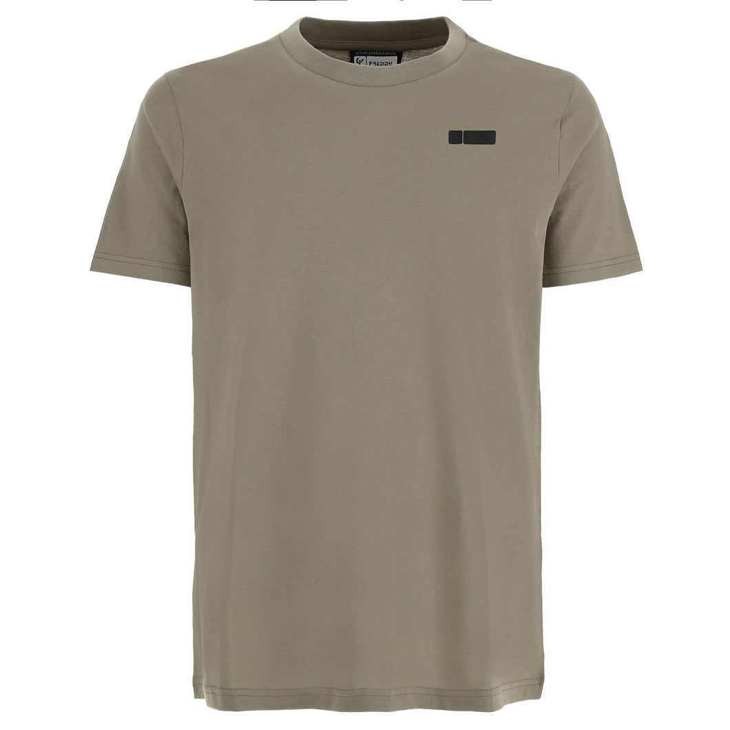 FREDDY T-Shirt da Uomo a Manica Corta Girocollo 100% Cotone