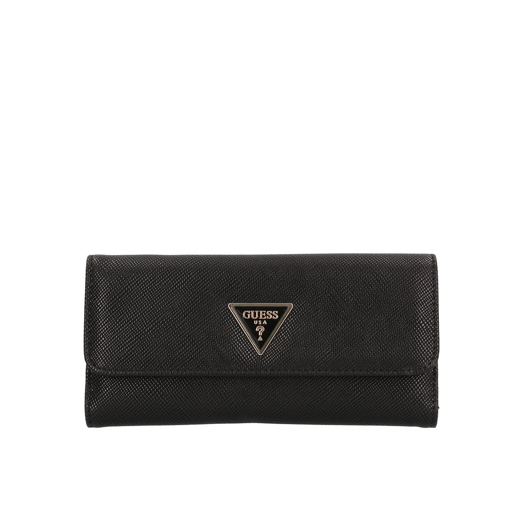 PORTAFOGLIO DONNA GUESS D NERO SWZG8500500BLA laurel portafoglio continental con pouch NERO ND scelta=P
