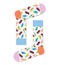 Carica l&#39;immagine nel visualizzatore di Gallery, Happy Socks 3-Pack Ice Cream Socks Set, colorati e divertenti, calzini per uomo e donna, Blu
