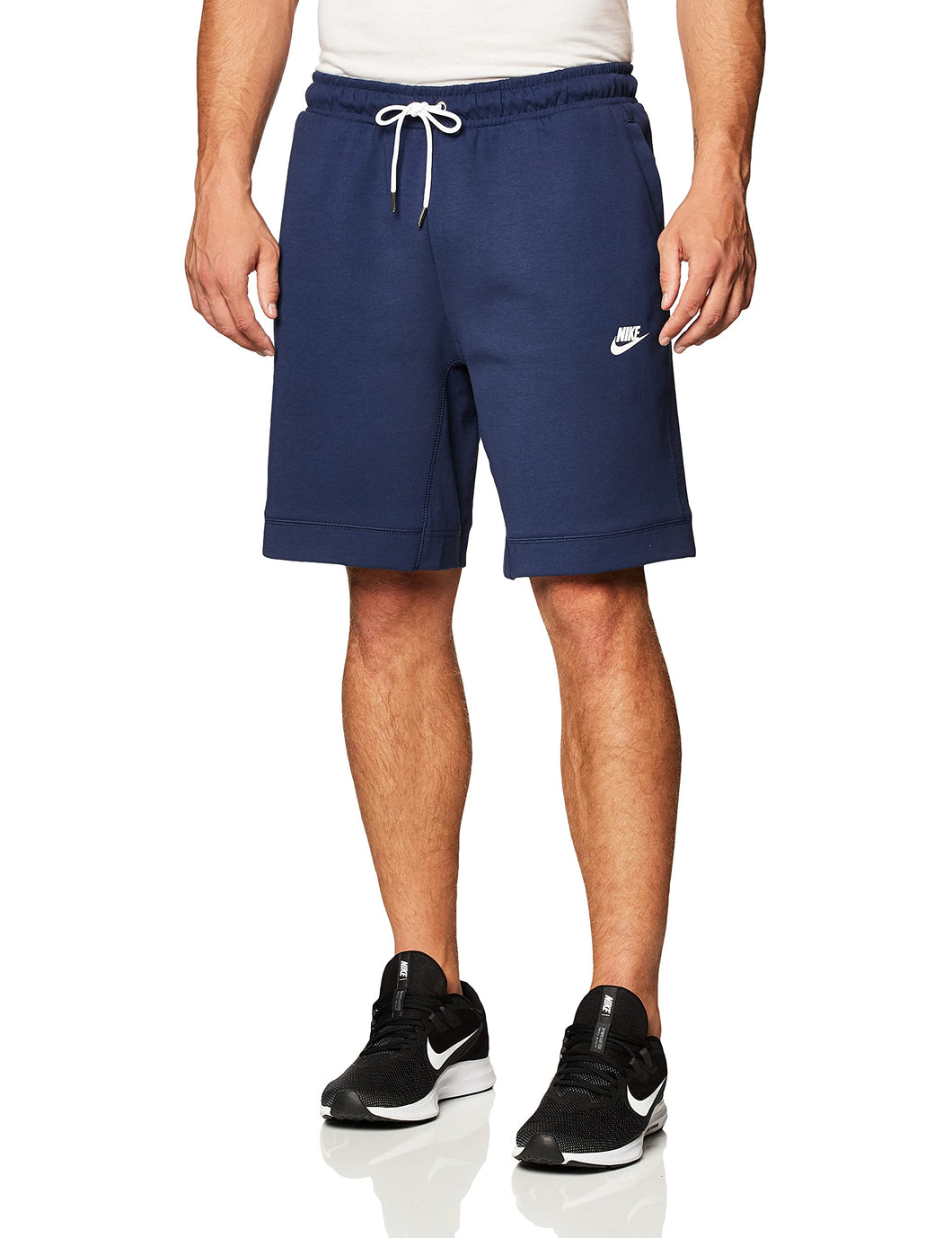 Nike Accessories Sportswear - Felpa sportiva moderna, MIDN Midnight Navy/Bianco