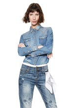 Carica l&#39;immagine nel visualizzatore di Gallery, Desigual Camicia Donna in Jeans Denim Manica Lunga Camicia Laetitia 18SWCD01
