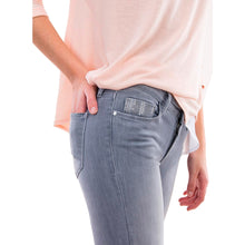 Carica l&#39;immagine nel visualizzatore di Gallery, Tiffosi Nicky Skinny Jeans Pantalone Donna con Applicazioni in Metallo 10022325 Grigio (W27 / L30)
