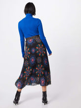 Carica l&#39;immagine nel visualizzatore di Gallery, Abasic Desigual FAL Delos Gonna Midi Plissettata Mandala - Black
