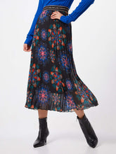 Carica l&#39;immagine nel visualizzatore di Gallery, Abasic Desigual FAL Delos Gonna Midi Plissettata Mandala - Black
