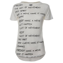 Carica l&#39;immagine nel visualizzatore di Gallery, FREDDY T-Shirt in Jersey Lyocell con Stampa A Contrasto
