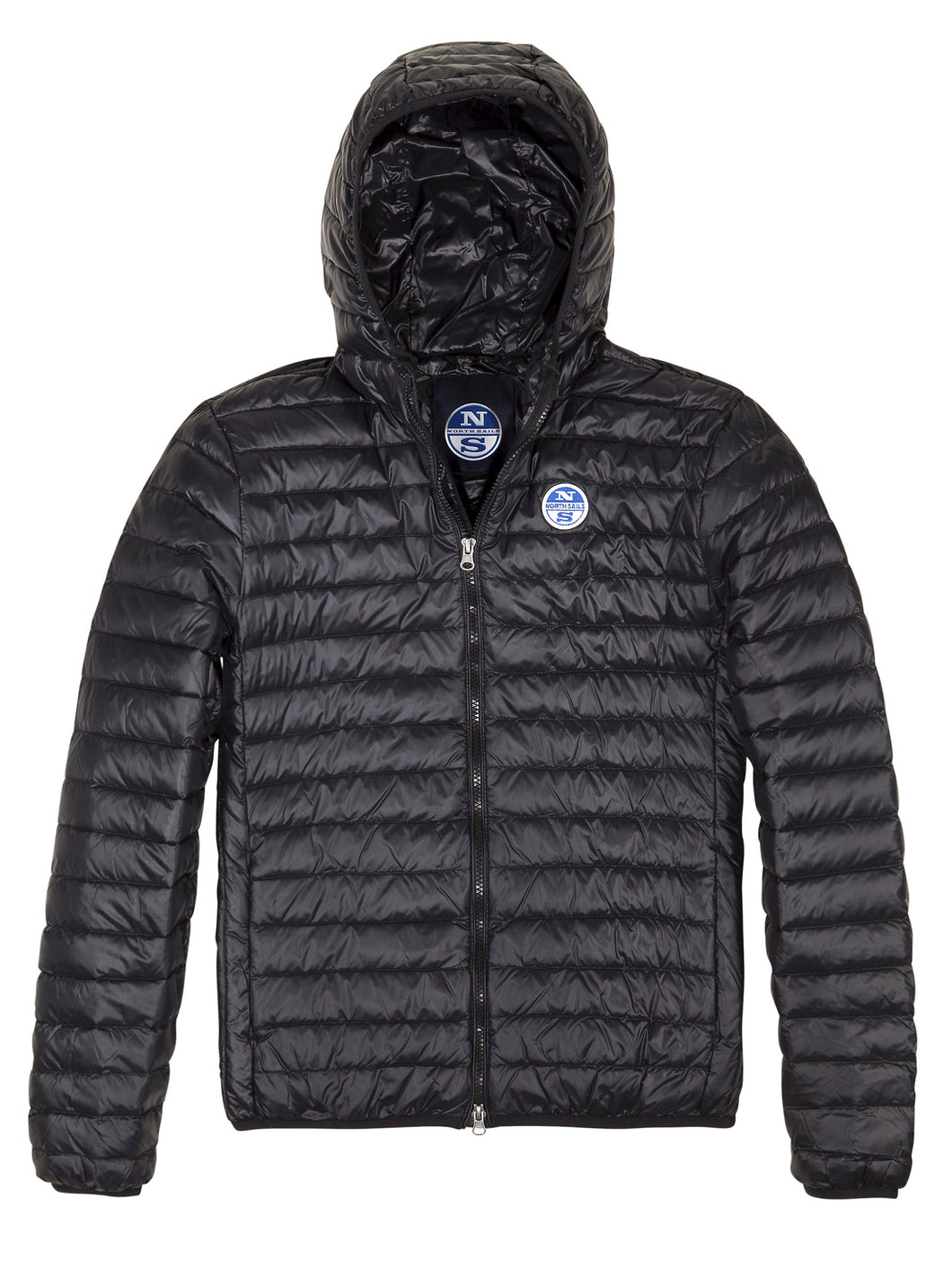 North Sails Uomo Luce Incappucciato Repellente Giacca Acqua il Nero di - L