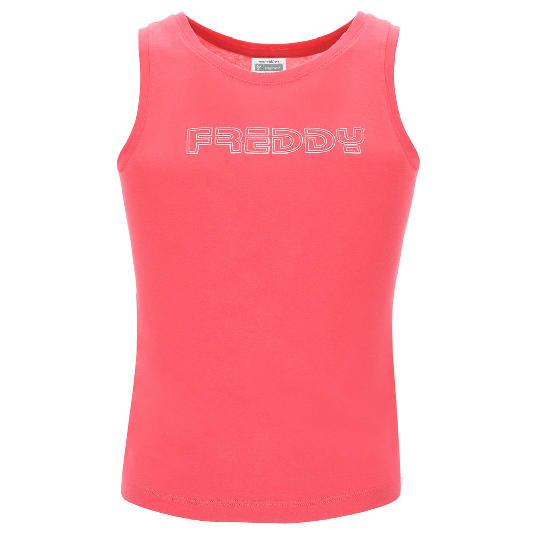 FREDDY Canotta con Spalline Regular e Stampa Abbigliamento Bambina