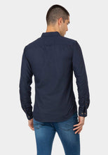 Carica l&#39;immagine nel visualizzatore di Gallery, TIFFOSI Nigeria 10021473 Camicia Uomo Manica Lunga Blu con Micro Points Bianchi

