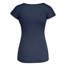 Carica l&#39;immagine nel visualizzatore di Gallery, SALEWA Donna PUEZ Melange Dry W S/S Tee T-Shirt, Navy Blazer Melange, 46/40
