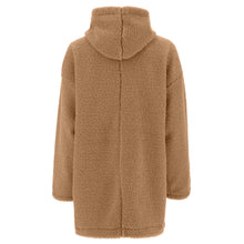 Carica l&#39;immagine nel visualizzatore di Gallery, FREDDY - Giaccone Comfort Con Cappuccio E Zip In Ecopelliccia
