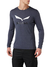 Carica l&#39;immagine nel visualizzatore di Gallery, SALEWA Solidlogo Dry M L/S Tee T-Shirt Uomo
