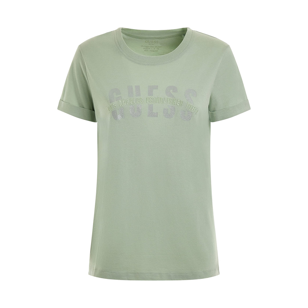 GUESS T-Shirt Donna in Misto Cotone Agata