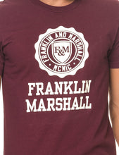Carica l&#39;immagine nel visualizzatore di Gallery, Franklin &amp; Marshall t-shirt jersey logo vintage bordeaux (XXL)
