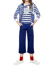 Carica l&#39;immagine nel visualizzatore di Gallery, Desigual Felpa Bambina Sweat CELA 18SGSK11 con Cappuccio 5/6 Blu
