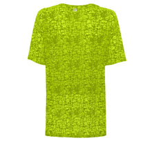 Carica l&#39;immagine nel visualizzatore di Gallery, FREDDY T-Shirt Morbida in Jersey DEVORÉ con Stampa E Strass Verde Fluo
